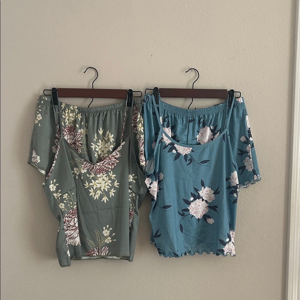 Floral Camisole and Short Sleepwear Sets